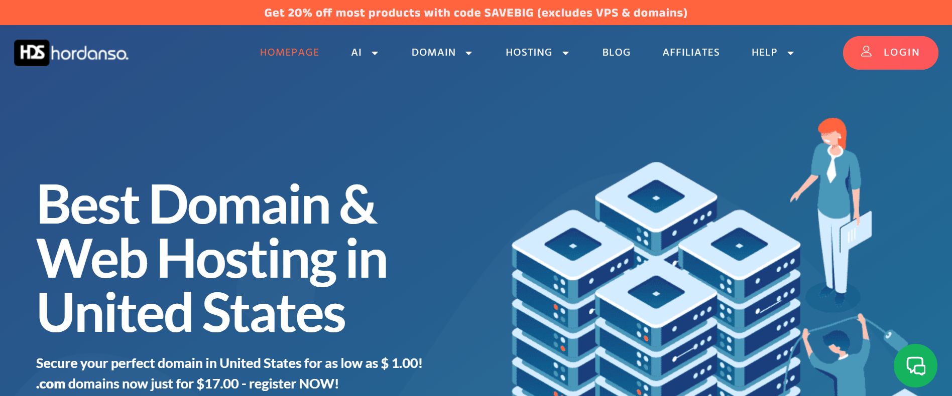 Hordanso domain registration website
